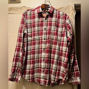 Patagonia Red and White Plaid Men's Shirt